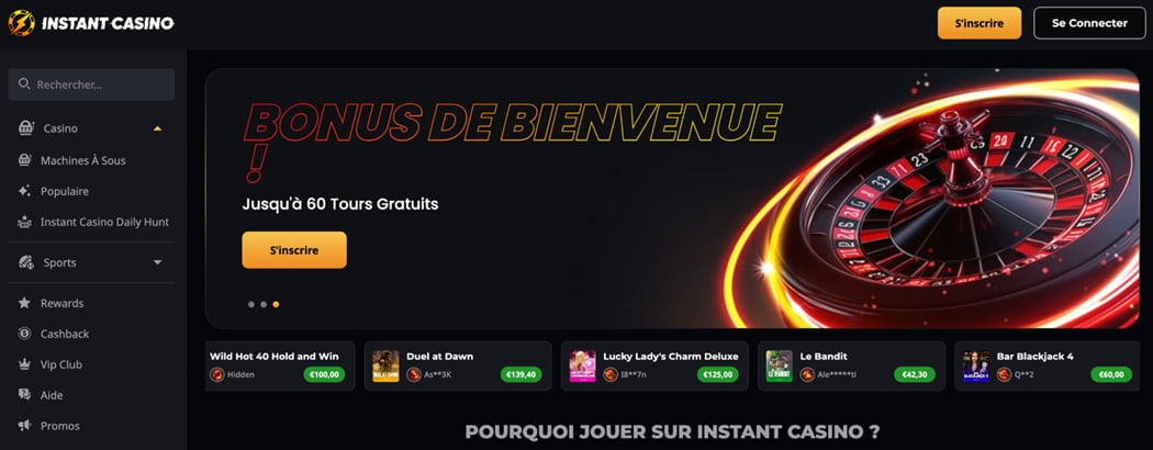 Instant casino
